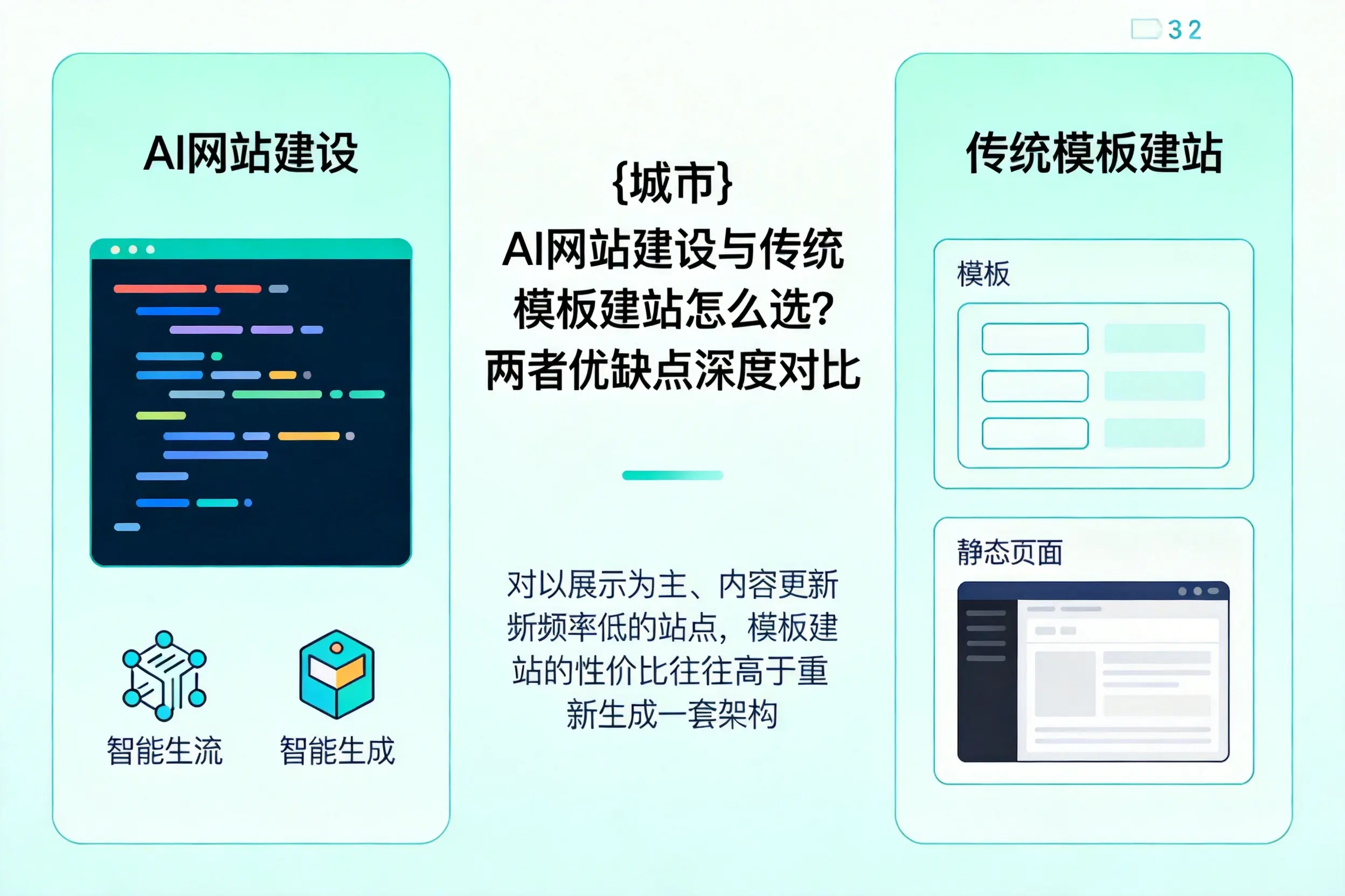本溪AI网站建设与传统模板建站怎么选？两者优缺点深度对比