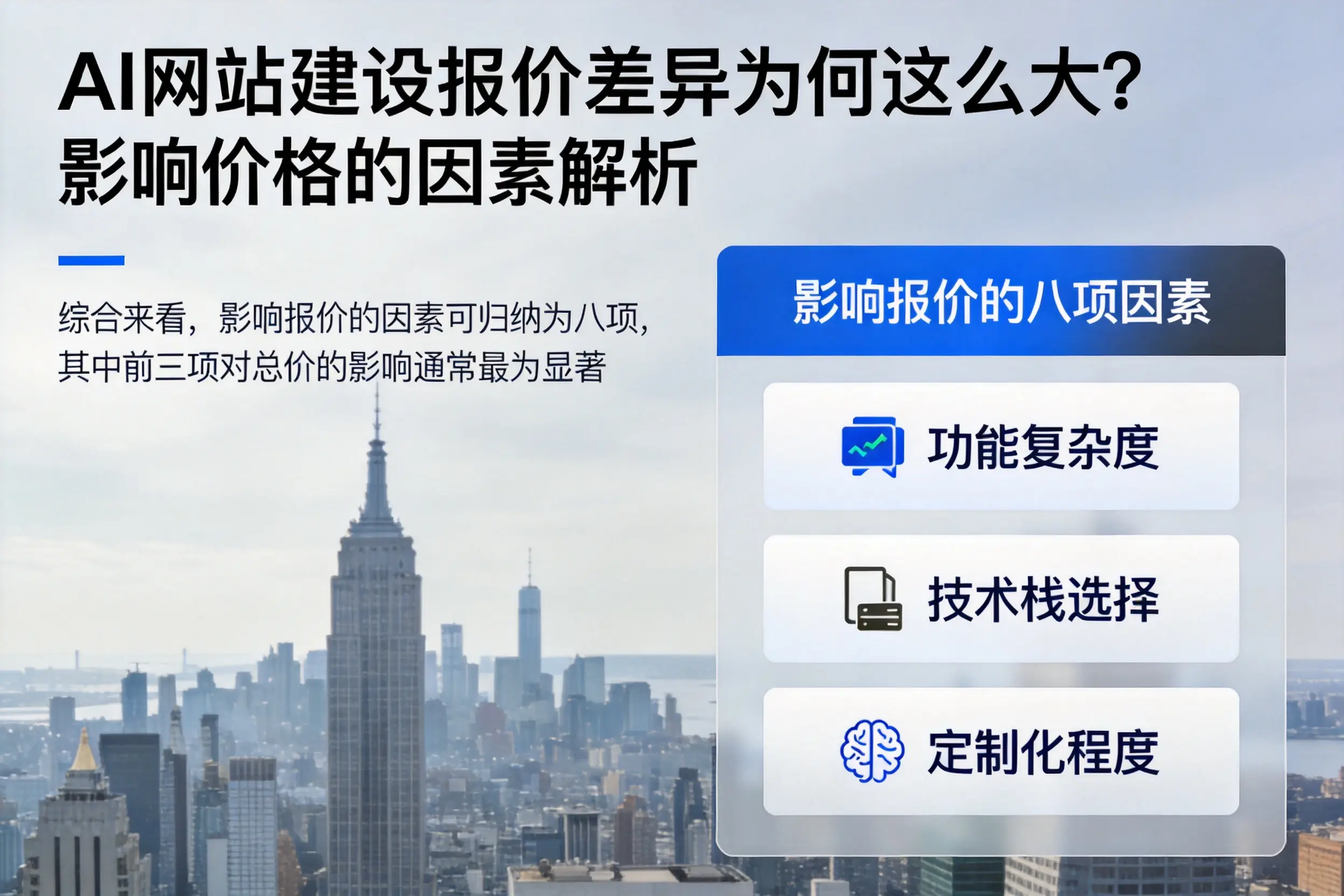 本溪AI网站建设报价差异为何这么大？影响价格的因素解析