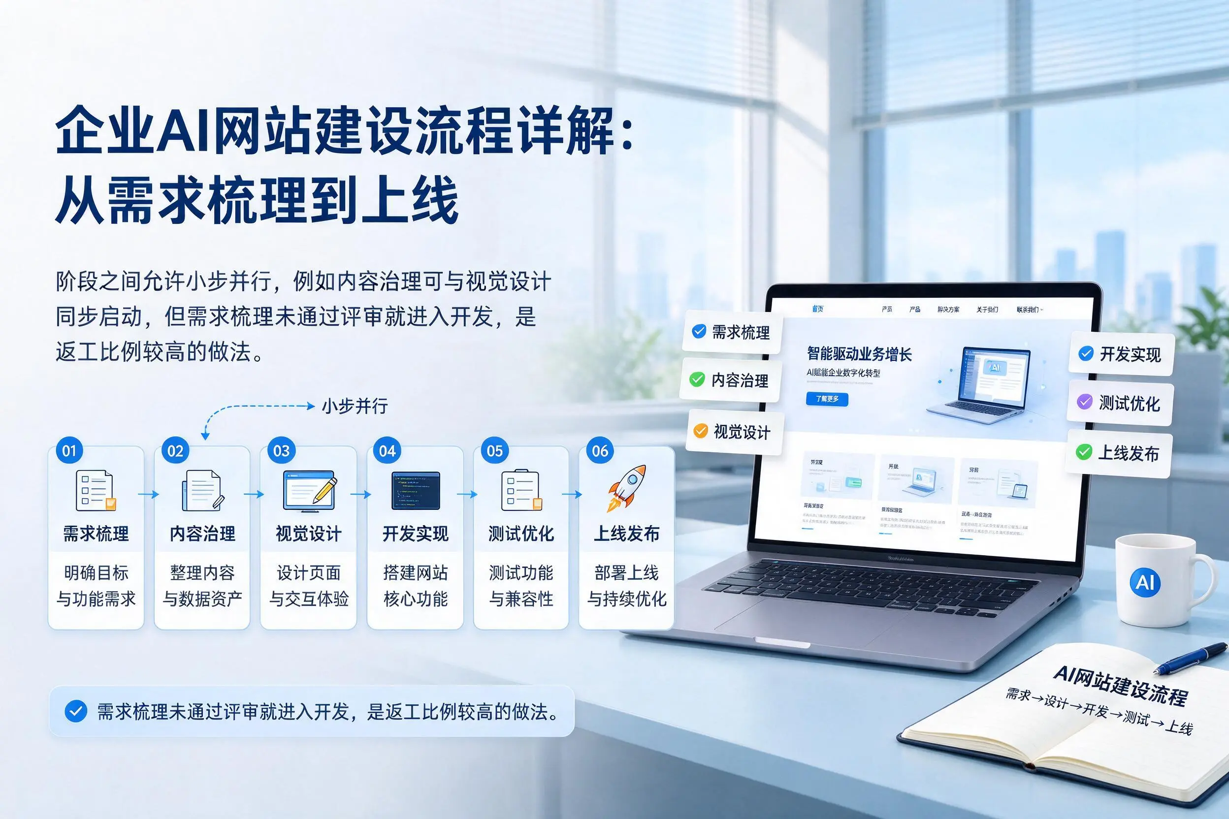 本溪企业AI网站建设流程详解：从需求梳理到上线