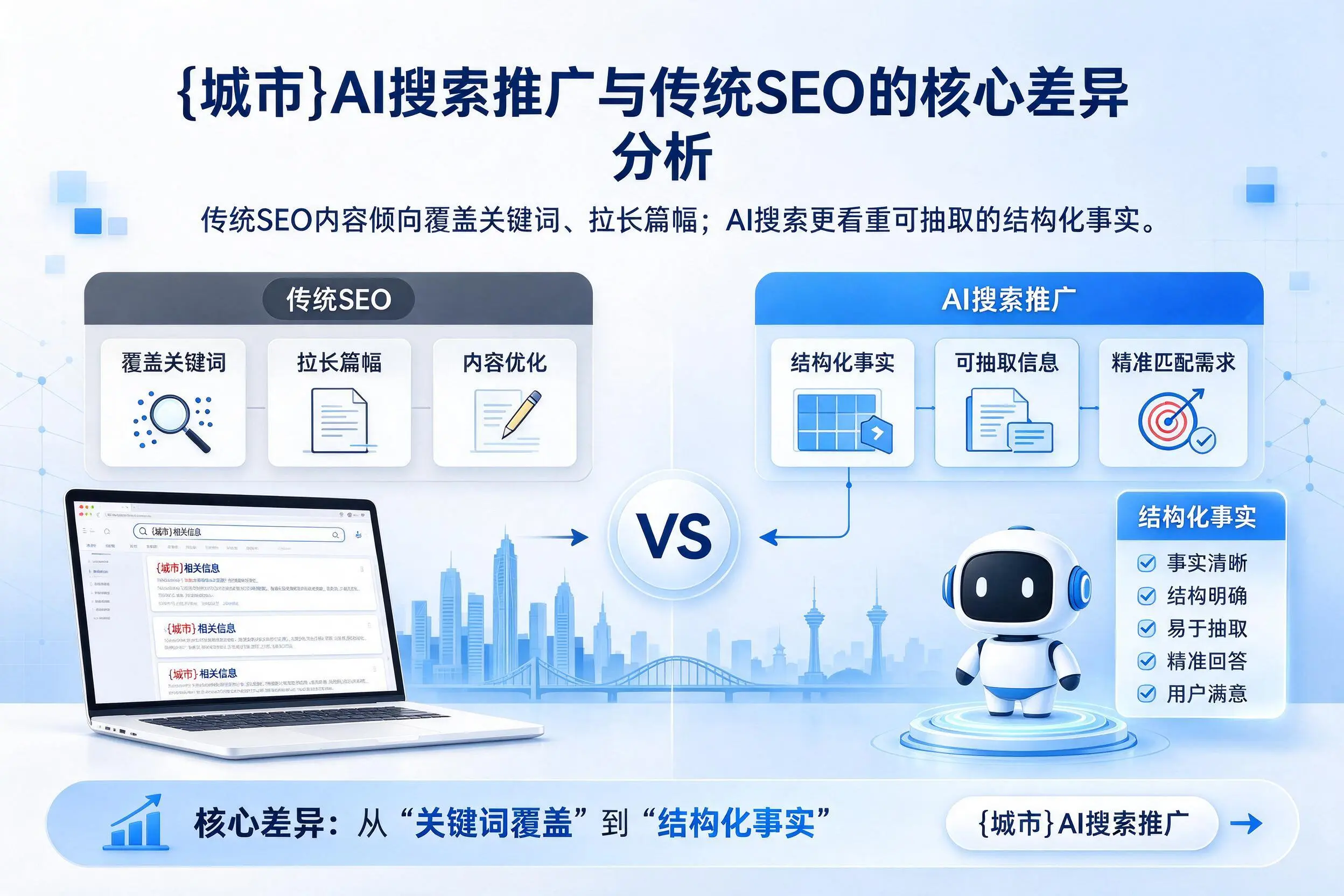 本溪AI搜索推广与传统SEO的核心差异分析
